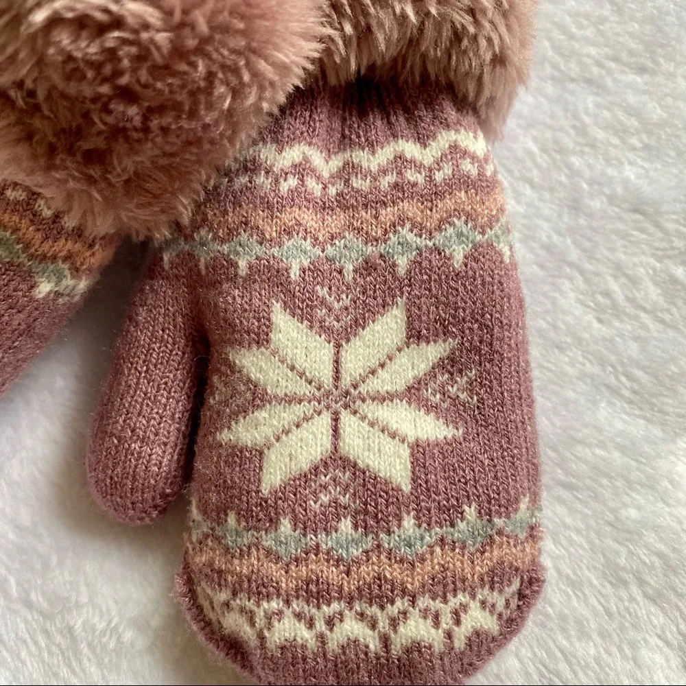 Mia & Tess Baby Mittens - Lavender